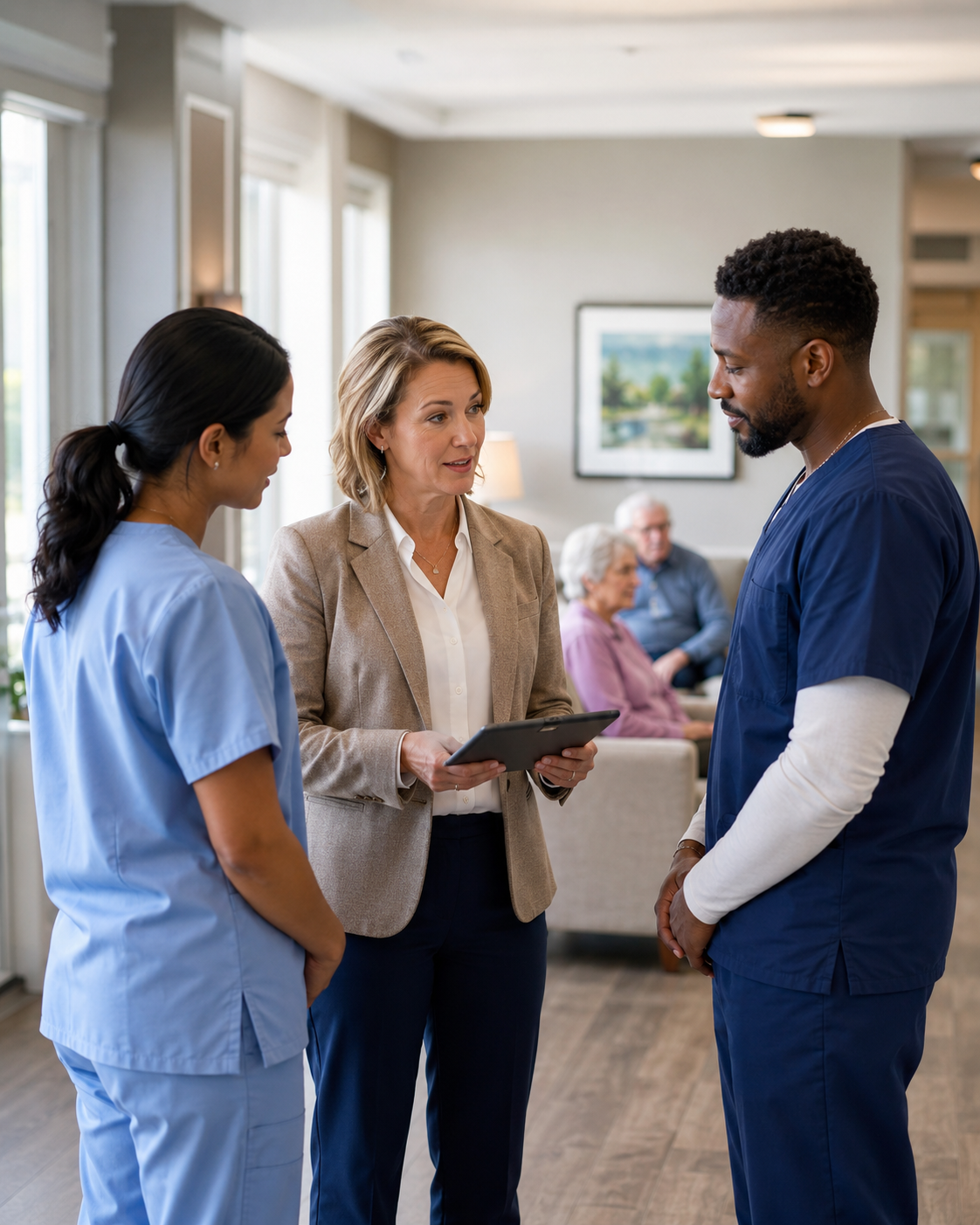 Skilled nursing facility operations supported by VAIIO healthcare workflow software
